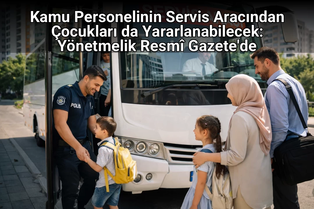 Kamu Personelinin Servis Aracından Çocukları da Yararlanabilecek: Yönetmelik Resmi Gazete'de